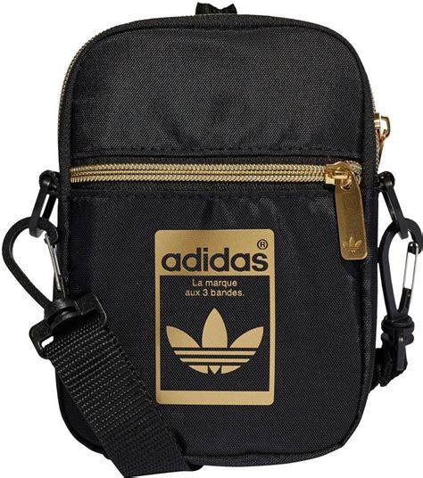 adidas umhängetasche gold schwarz|Schwarze Umhängetaschen .